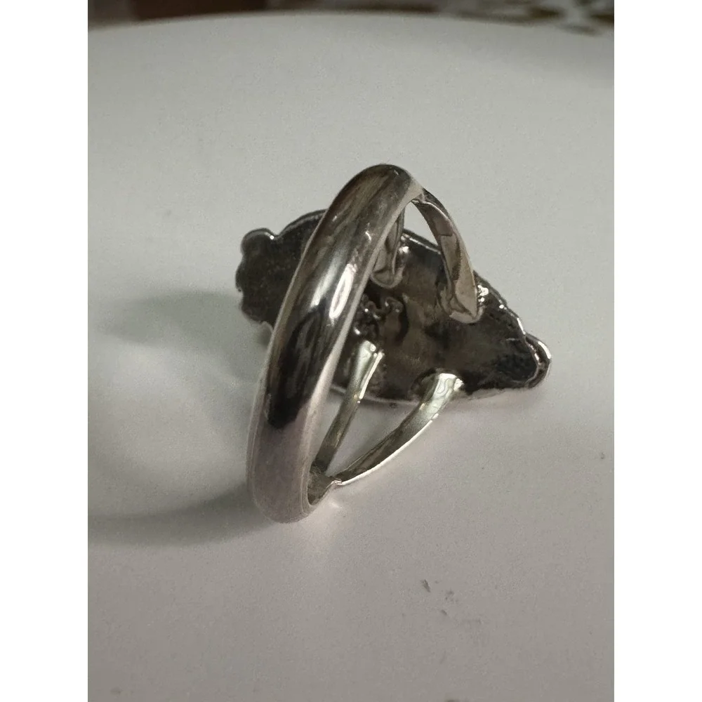Native American Navajo, Sterling, Silver Turquoise Ring, Sharon Mccarthy, R.B